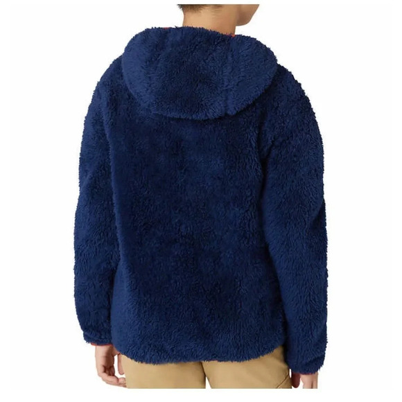 #12 Eddie Bauer Boys High Pile Jacket, Blue Orange Gray XSmall NWOT - Picture 2 of 9